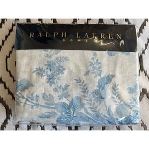 Ralph Lauren CORAL HARBOUR Blue Floral Full Premium Fitted Sheet NWT